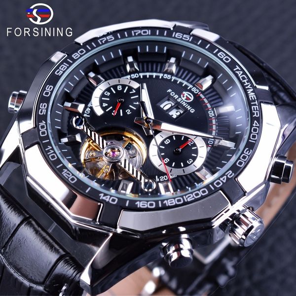 refining tourbillion display date month week table creative clock black sier steampunk men mechanical leather, Slivery;brown
refining tourbillion display date month week table creative clock black sier steampunk men mechanical leather, Slivery;brown