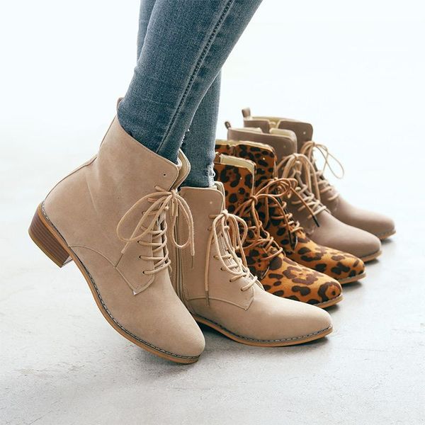 boots autumn women's ankle leopard women lace up pointed toe ladies chunky heels female shoes woman retro footwear plus size, Black
boots autumn women's ankle leopard women lace up pointed toe ladies chunky heels female shoes woman retro footwear plus size, Black