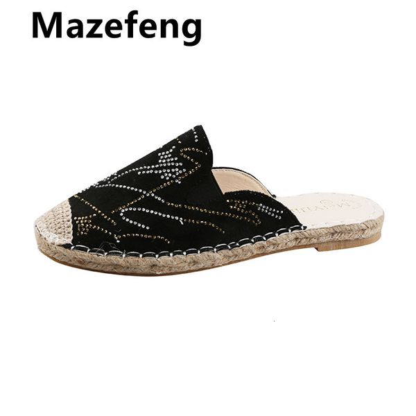 dress shoes big size women slippers ladies round toe designer luxury 2021 rhinestone mesh crystal diamond mules flats h4ze, Black
dress shoes big size women slippers ladies round toe designer luxury 2021 rhinestone mesh crystal diamond mules flats h4ze, Black