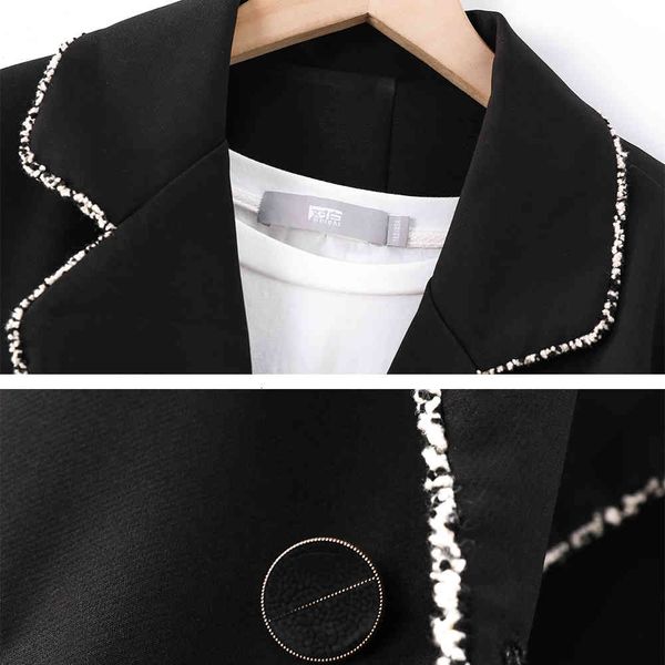 suit suit female dual breasted blazer high-quality black women's fashions coat for spring fall outerwear solid jackets, White;black
suit suit female dual breasted blazer high-quality black women's fashions coat for spring fall outerwear solid jackets, White;black