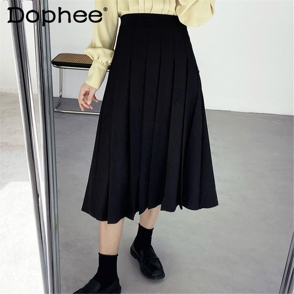 skirts french pleated skirt women's 2021 spring summer high waist korean long slimming elegant college style a- line, Black
skirts french pleated skirt women's 2021 spring summer high waist korean long slimming elegant college style a- line, Black