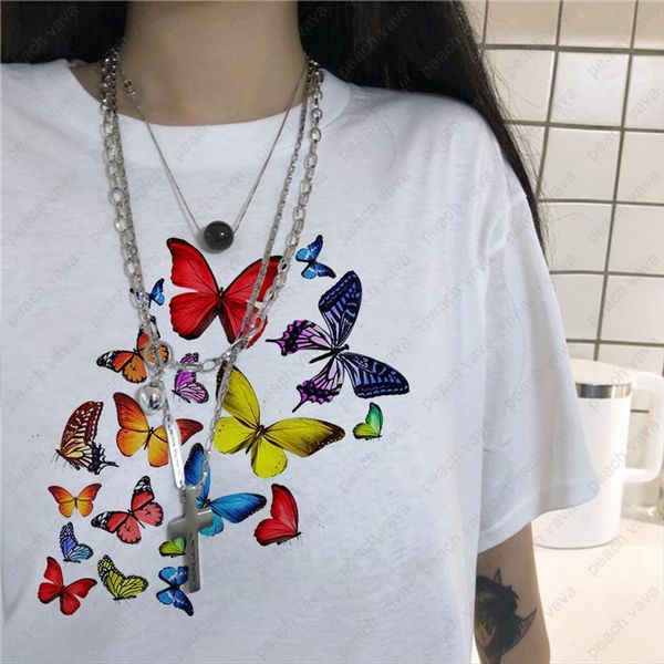 summer colorful butterfly fun cute womens t shirts casual cool tee brand harajuku couple kawaii plus size clothing, White
summer colorful butterfly fun cute womens t shirts casual cool tee brand harajuku couple kawaii plus size clothing, White
