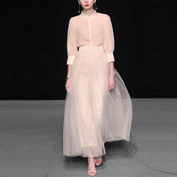 two piece dress aeleseen runway fashion ladies sets 2021 spring summer women blouse + solid mesh mid-calf skirt casual party holiday, White
two piece dress aeleseen runway fashion ladies sets 2021 spring summer women blouse + solid mesh mid-calf skirt casual party holiday, White