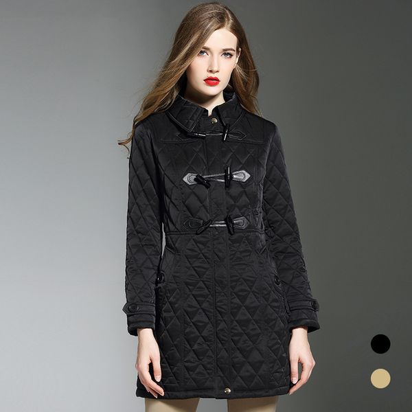 women's down & parkas england argyle quilted woman's coat winter overcoats female greatcoat d626, Black
women's down & parkas england argyle quilted woman's coat winter overcoats female greatcoat d626, Black