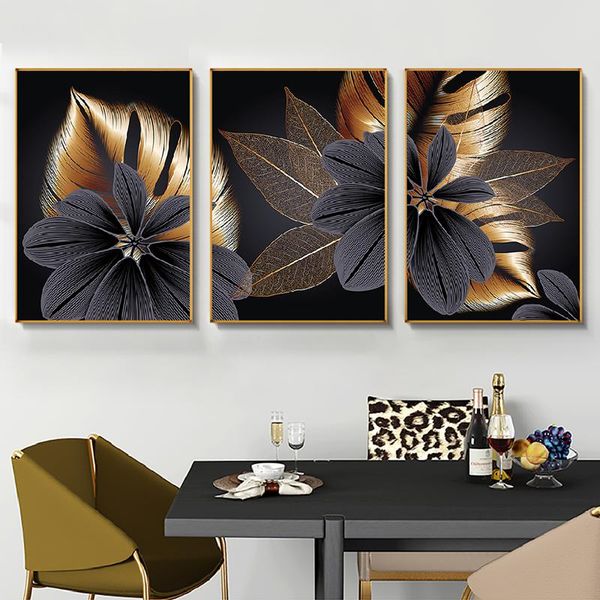 paintings black golden abstract plant leaf canvas poster print modern home nordic decor wall art painting living room decoration picture
paintings black golden abstract plant leaf canvas poster print modern home nordic decor wall art painting living room decoration picture