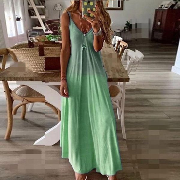 casual dresses women beach maxi summer 2021 sling v neck gradient loose long dress ladies blue bohemia vestido plus size 5xl, Black;gray
casual dresses women beach maxi summer 2021 sling v neck gradient loose long dress ladies blue bohemia vestido plus size 5xl, Black;gray