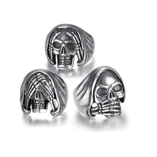 cluster rings skull men for boy ssize 7-15 punk style speak no see head evil biker rock roll gothic, Golden;silver
cluster rings skull men for boy ssize 7-15 punk style speak no see head evil biker rock roll gothic, Golden;silver