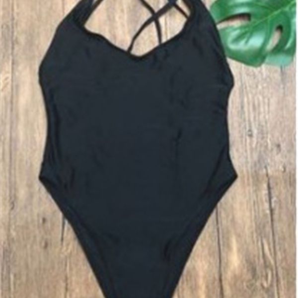 2021 solid bikini cross swimsuit women one piece blank, White;black
2021 solid bikini cross swimsuit women one piece blank, White;black