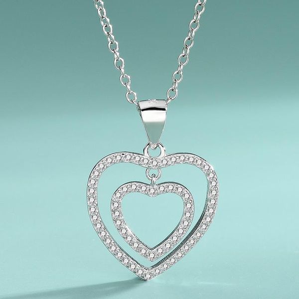 chains s925 sterling silver heart-shaped love necklace simplicity europe and the united states fashion ladies secklace jewelry pendant
chains s925 sterling silver heart-shaped love necklace simplicity europe and the united states fashion ladies secklace jewelry pendant