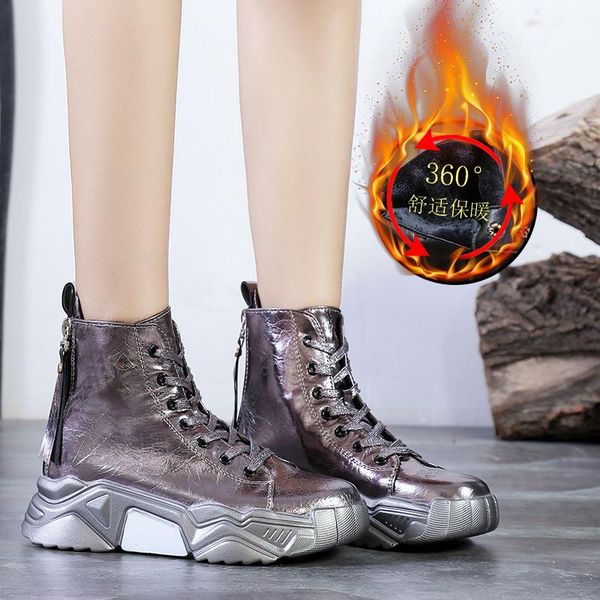 boots leather women's chunky winter thick fur warm women platform sneakers 2021 fashion combat boot woman shoes, Black
boots leather women's chunky winter thick fur warm women platform sneakers 2021 fashion combat boot woman shoes, Black