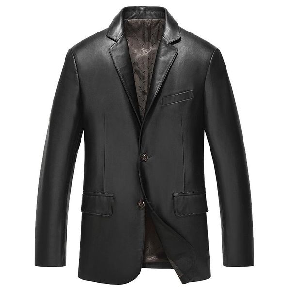 men's leather & faux genuine jacket men spring autumn real sheepskin coat blazer jackets and coats 2021 61z6609 kj2413, Black
men's leather & faux genuine jacket men spring autumn real sheepskin coat blazer jackets and coats 2021 61z6609 kj2413, Black