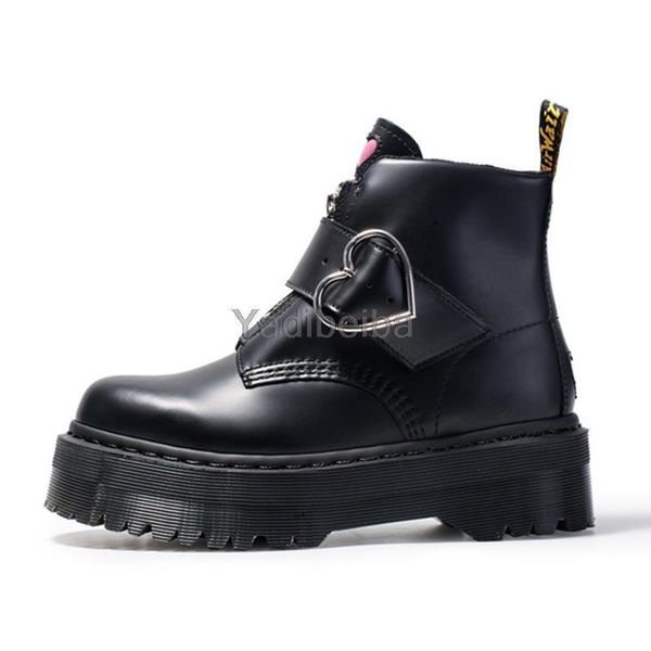 boots motocycle women genuine leather ankle short ladies platform shoes british style women's punk lolita lady, Black
boots motocycle women genuine leather ankle short ladies platform shoes british style women's punk lolita lady, Black