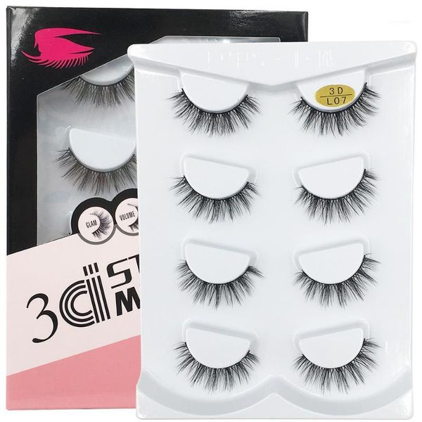 4 pairs faux silk lashes lightweight short 3d false eyelashes flutter effect mink eye natural ml3dl071
4 pairs faux silk lashes lightweight short 3d false eyelashes flutter effect mink eye natural ml3dl071