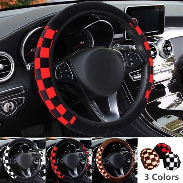 1pc universal personalized checkered comfy plaid plush car steering wheel cover plush decoration steering covers car accessories
1pc universal personalized checkered comfy plaid plush car steering wheel cover plush decoration steering covers car accessories