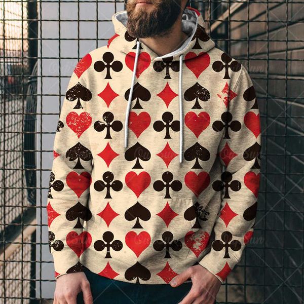 men's hoodies & sweatshirts hearts spades diamonds 3d printed playing card men casual hooded long sleeve wear spring autumn women, Black
men's hoodies & sweatshirts hearts spades diamonds 3d printed playing card men casual hooded long sleeve wear spring autumn women, Black