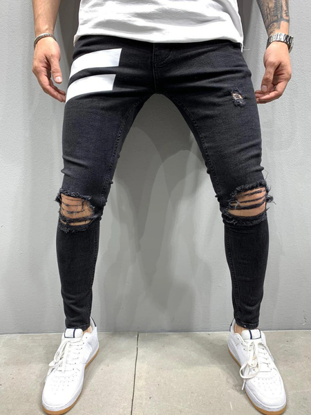 ripped jeans men skinny black pencil pants male hip hop hole biker denim trousers street fashion party slim cowboy pants
ripped jeans men skinny black pencil pants male hip hop hole biker denim trousers street fashion party slim cowboy pants