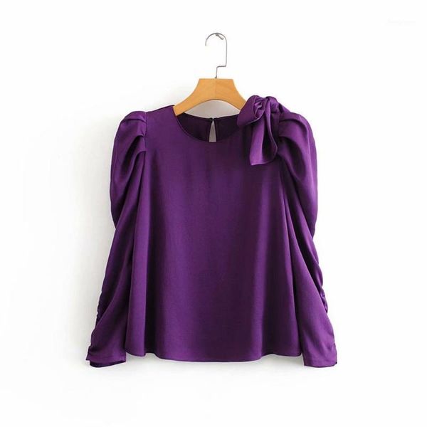 flabbit autumn women bow decoration on shoulder shirt lady bubble long sleeve solid color pleats leisure fund blouse ls397 women's blo, White
flabbit autumn women bow decoration on shoulder shirt lady bubble long sleeve solid color pleats leisure fund blouse ls397 women's blo, White