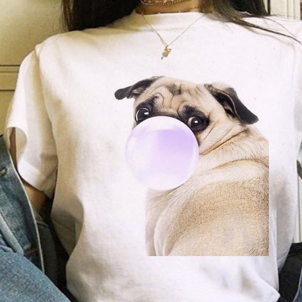 french bulldog cute print women t shirt bubble gum harajuku summer casual lovely vogue o neck, White
french bulldog cute print women t shirt bubble gum harajuku summer casual lovely vogue o neck, White