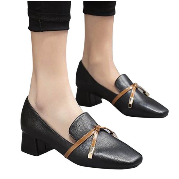dress shoes sagace fashion women single casual square toe heel spring bowknot slip on pumps 2021, Black
dress shoes sagace fashion women single casual square toe heel spring bowknot slip on pumps 2021, Black