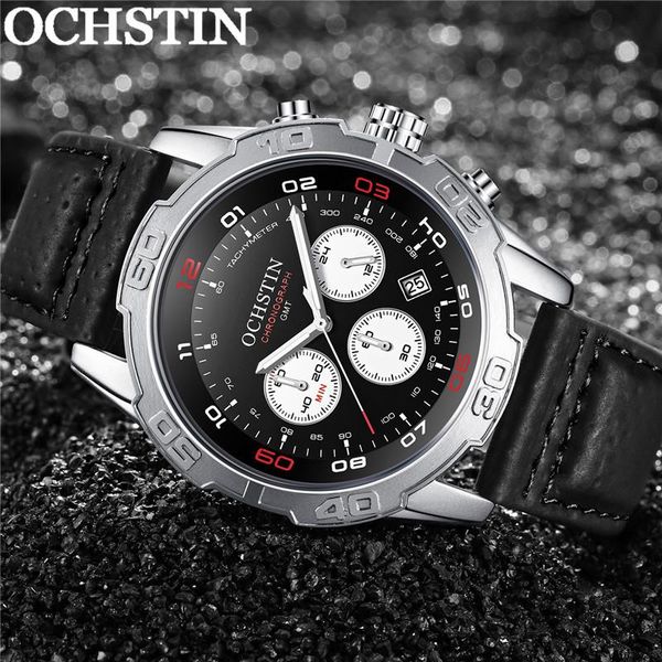 wristwatches ochstin man wristwatch chronograph auto date sport men watch military black genuine leather male clock 6116, Slivery;brown
wristwatches ochstin man wristwatch chronograph auto date sport men watch military black genuine leather male clock 6116, Slivery;brown