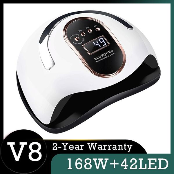 nail dryers blueque v8 lamp quick dry 168w 42led uv auto potherapy gel dryer professional for manicure
nail dryers blueque v8 lamp quick dry 168w 42led uv auto potherapy gel dryer professional for manicure