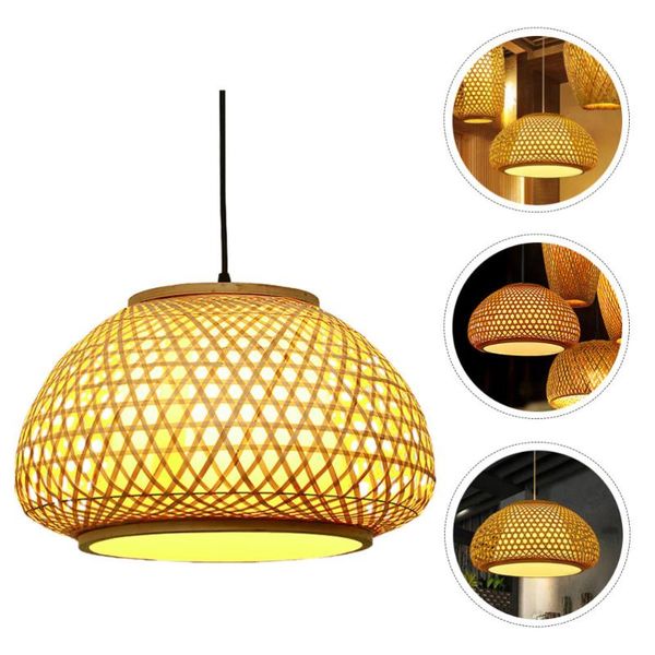 pendant lamps 1pc classic chandelier decorative woven bamboo light rustic loft lamp (khaki) 
pendant lamps 1pc classic chandelier decorative woven bamboo light rustic loft lamp (khaki)