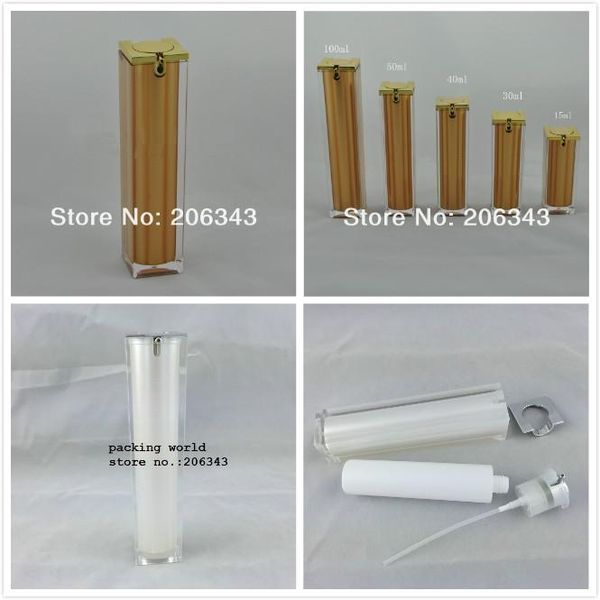 100ml square shape gold/pearl white acrylic bottle for serum/lotion/emulsion/foundation/cosmetic packing plastic storage bottles & jars
100ml square shape gold/pearl white acrylic bottle for serum/lotion/emulsion/foundation/cosmetic packing plastic storage bottles & jars