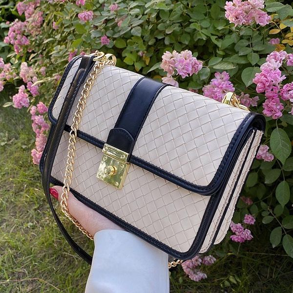 evening bags woven square crossbody bag 2021 summer high-quality pu leather women's designer handbag chain shoulder messenger purses
evening bags woven square crossbody bag 2021 summer high-quality pu leather women's designer handbag chain shoulder messenger purses