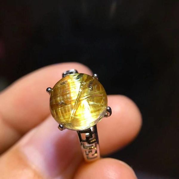 cluster rings natural gold rutilated quartz adjustable ring 10.8/10.4mm brazil 925 silver woman man anniversary jewelry, Golden;silver
cluster rings natural gold rutilated quartz adjustable ring 10.8/10.4mm brazil 925 silver woman man anniversary jewelry, Golden;silver