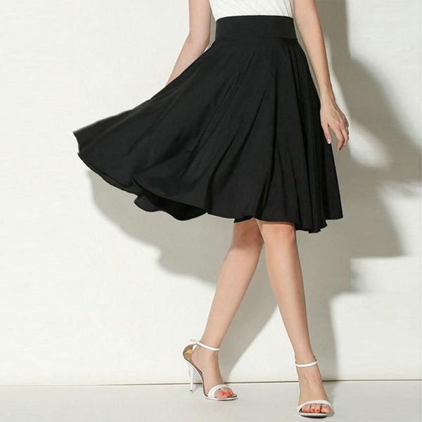 skirts women midi knee length skirt summer solid flared retro ladies casual pleated high waist a-line office work #t3g, Black
skirts women midi knee length skirt summer solid flared retro ladies casual pleated high waist a-line office work #t3g, Black