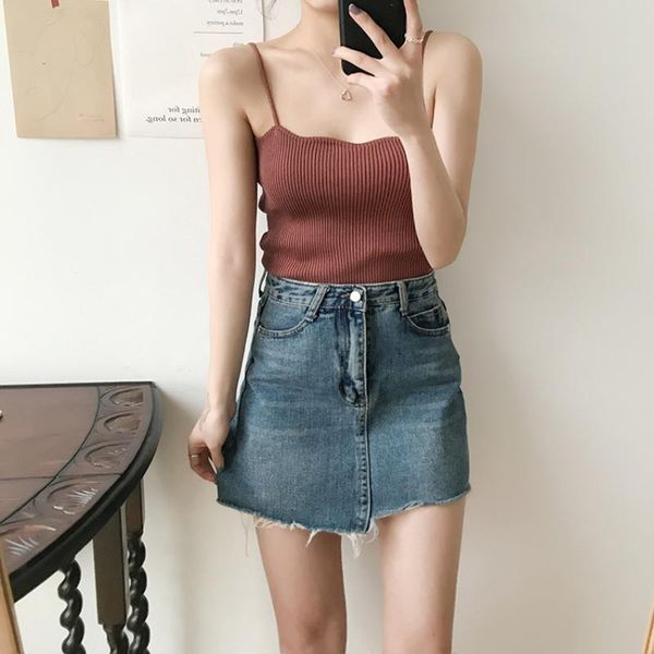 women's tanks & camis fashion women summer waves condole belt basic strappy sleeveless female casual solid color ribbed knit s, White
women's tanks & camis fashion women summer waves condole belt basic strappy sleeveless female casual solid color ribbed knit s, White