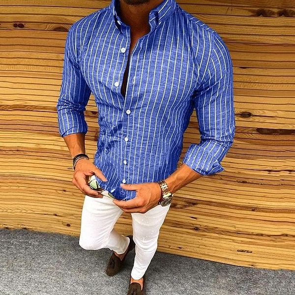 men's casual shirts zogaa mens stripe solid long sleeve dress male slim fit button blouse fashion 2021, White;black
men's casual shirts zogaa mens stripe solid long sleeve dress male slim fit button blouse fashion 2021, White;black