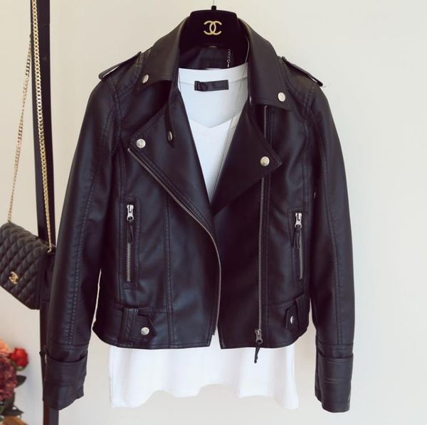 women's leather jackets clothing spring/autumn motorcycle pu clothing slim short washed jacket winter coat trend, Black;brown
women's leather jackets clothing spring/autumn motorcycle pu clothing slim short washed jacket winter coat trend, Black;brown