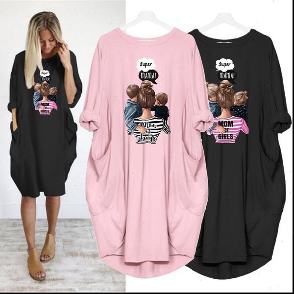 womens dress plus size 5xl midi super mama print long sleeve o neck loose autumn pocket vintage vestidos robe femme, Black;gray
womens dress plus size 5xl midi super mama print long sleeve o neck loose autumn pocket vintage vestidos robe femme, Black;gray