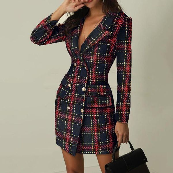 casual dresses fashion women office lady clothes autumn winter warm ol mini dress elegant long sleeve ladies plaid blazer streetwear, Black;gray
casual dresses fashion women office lady clothes autumn winter warm ol mini dress elegant long sleeve ladies plaid blazer streetwear, Black;gray