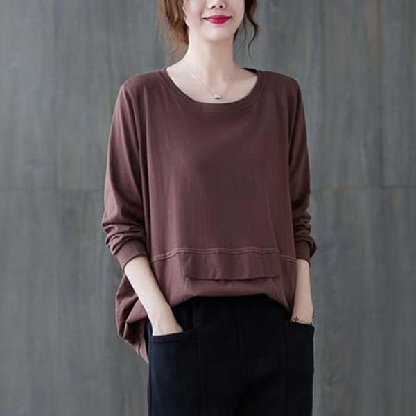 women's hoodies & sweatshirts #9062 autumn long sleeve loose for women large size casual cotton sweatshirt ladies brown black no pocket
women's hoodies & sweatshirts #9062 autumn long sleeve loose for women large size casual cotton sweatshirt ladies brown black no pocket
