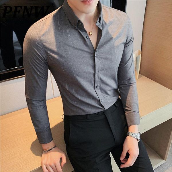 men's dress shirts pfnw 2021 dotted stripe long sleeve smart casual shirt single breasted slim fit lapel handsome daily business 12x00, White;black
men's dress shirts pfnw 2021 dotted stripe long sleeve smart casual shirt single breasted slim fit lapel handsome daily business 12x00, White;black