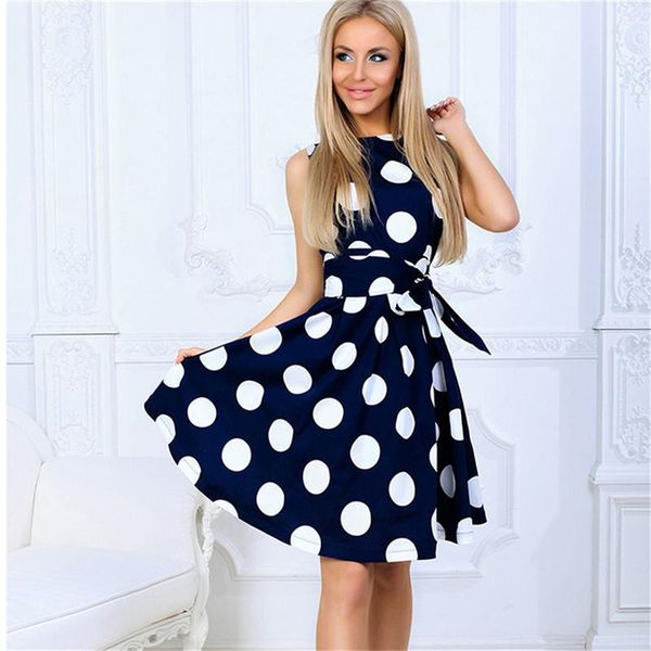 casual dresses summer dot elegant dress women sweet ball gown sleeveless party wear short vestidos de verano, Black;gray
casual dresses summer dot elegant dress women sweet ball gown sleeveless party wear short vestidos de verano, Black;gray