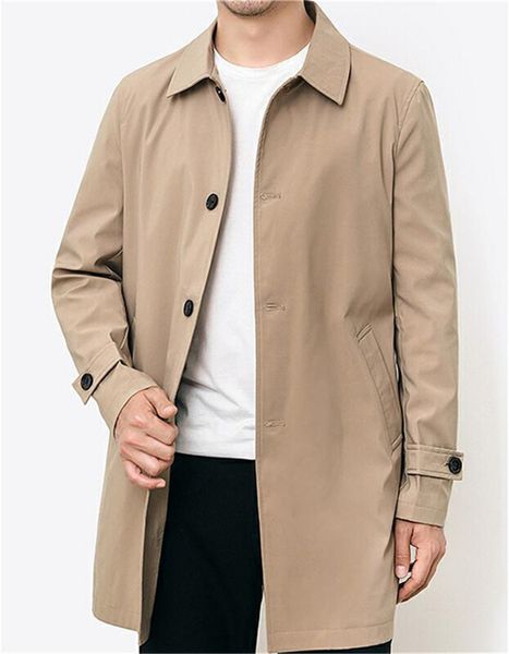 men's mid-length windbreaker loose trench coat khaki windbreaker casual single-breasted men's jacket coat 1112, Tan;black
men's mid-length windbreaker loose trench coat khaki windbreaker casual single-breasted men's jacket coat 1112, Tan;black