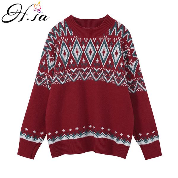 h.sa women vintage argyle pullovers oversized ugly christmas sweater and pull jumpers knitted 210417, White;black
h.sa women vintage argyle pullovers oversized ugly christmas sweater and pull jumpers knitted 210417, White;black