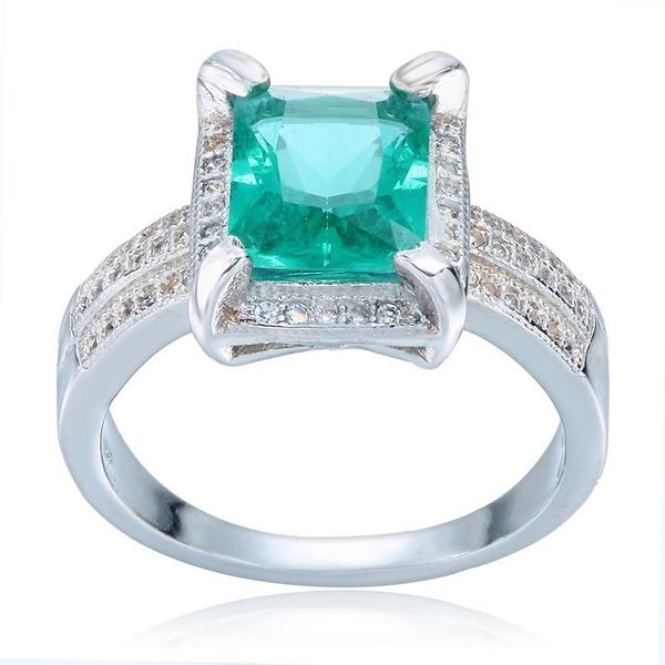 wedding rings delicate green square zircon women ring band engagement female, Slivery;golden
wedding rings delicate green square zircon women ring band engagement female, Slivery;golden