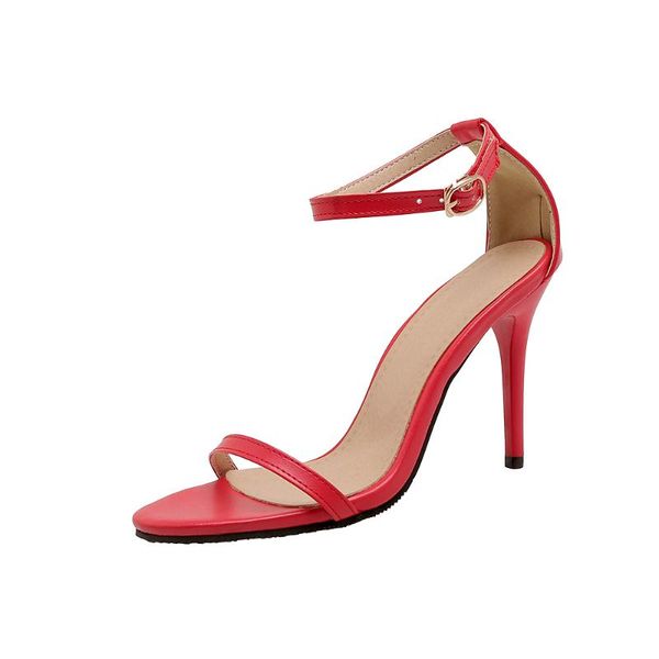 fashion sandals women's summer shoes classic word with stiletto 9 cm high heels open large size 30-50, Black
fashion sandals women's summer shoes classic word with stiletto 9 cm high heels open large size 30-50, Black