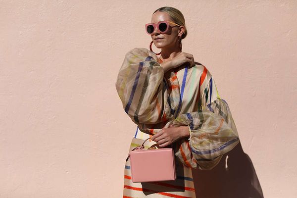 women's round neck long sleeve rainbow stripe dress two piece set women s clothing, Black;gray
women's round neck long sleeve rainbow stripe dress two piece set women s clothing, Black;gray