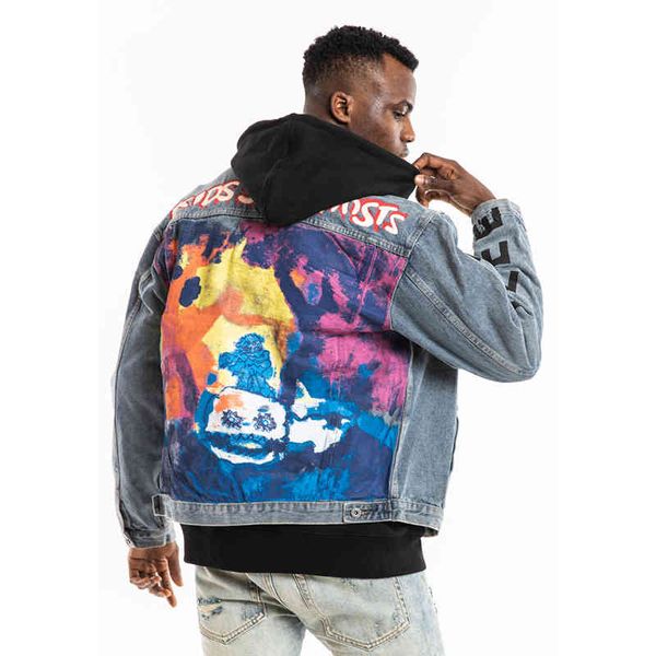 kids see ghosts graffiti mens jeans ets streetwear casaco masculino denim coats hip hop windbreaker bomber et, Black
kids see ghosts graffiti mens jeans ets streetwear casaco masculino denim coats hip hop windbreaker bomber et, Black