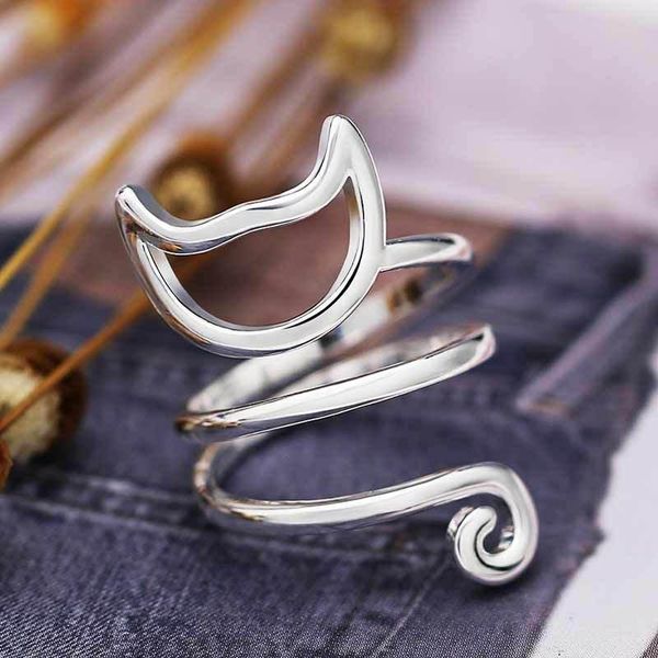 cluster rings ustar lovely cat opening for women girl animal jewelry silver finger adjustable female party anel bague, Golden;silver
cluster rings ustar lovely cat opening for women girl animal jewelry silver finger adjustable female party anel bague, Golden;silver