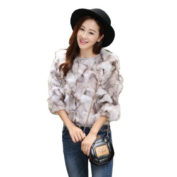 women's fur & faux (urmall) lady fashion genuine jacket coat o-collar women short outerwear coats lf5027, Black
women's fur & faux (urmall) lady fashion genuine jacket coat o-collar women short outerwear coats lf5027, Black