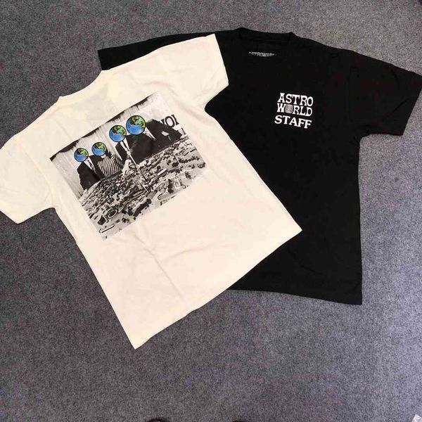 2021 quality scott album astroworld staff printed women shirts tees hiphop streetwear men cotton t shirt, White;black
2021 quality scott album astroworld staff printed women shirts tees hiphop streetwear men cotton t shirt, White;black