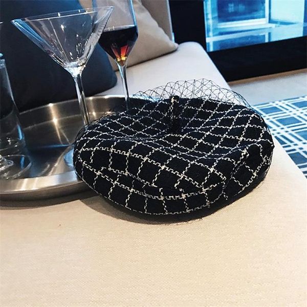 berets fashion felt striped beret hat women leisure painter spring plaid mesh elegant octagonal cap black white french caps, Blue;gray
berets fashion felt striped beret hat women leisure painter spring plaid mesh elegant octagonal cap black white french caps, Blue;gray