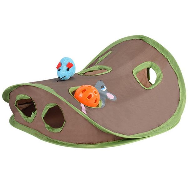 pet cat toy mouse mice bell tent with 9 holes training funny playing amusement e2s toys
pet cat toy mouse mice bell tent with 9 holes training funny playing amusement e2s toys