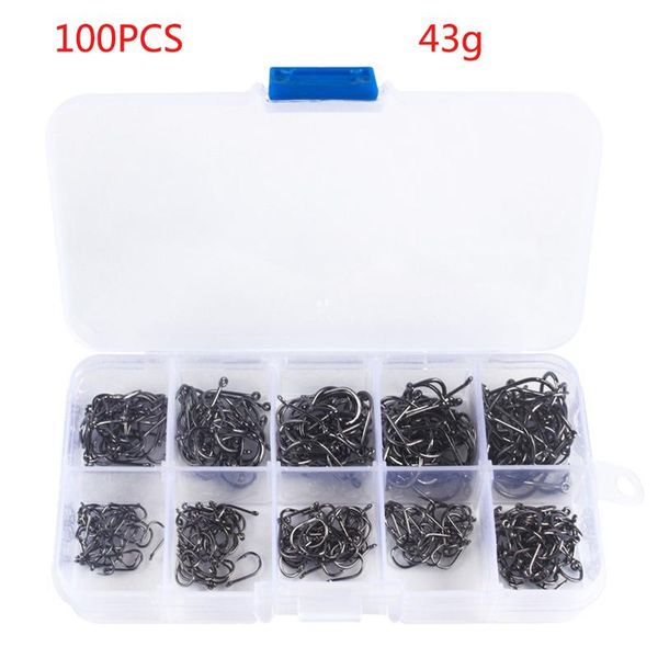 100pcs fishing hook set size 3-12 carbon steel fishhook pesca jip barbed carp hooks sea fish tackle box accessories
100pcs fishing hook set size 3-12 carbon steel fishhook pesca jip barbed carp hooks sea fish tackle box accessories